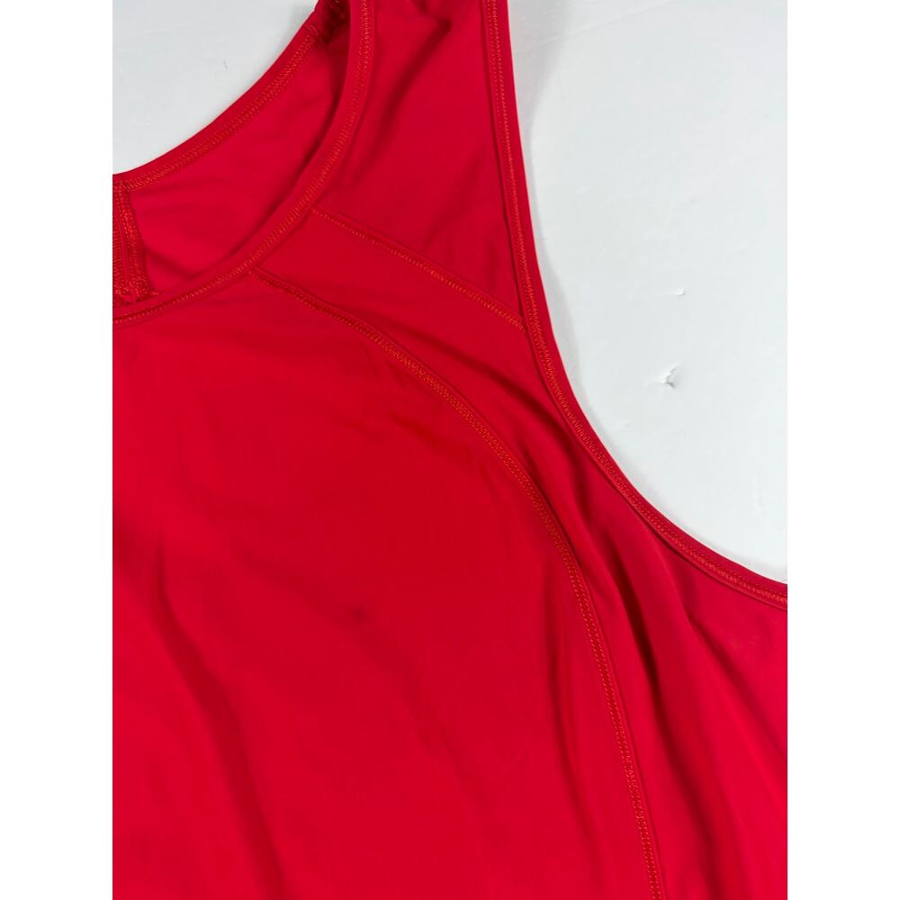 Lululemon Sculpt Tank Size 12 Dark Red Racerback Running Workout Top - Picture 5 of 12
